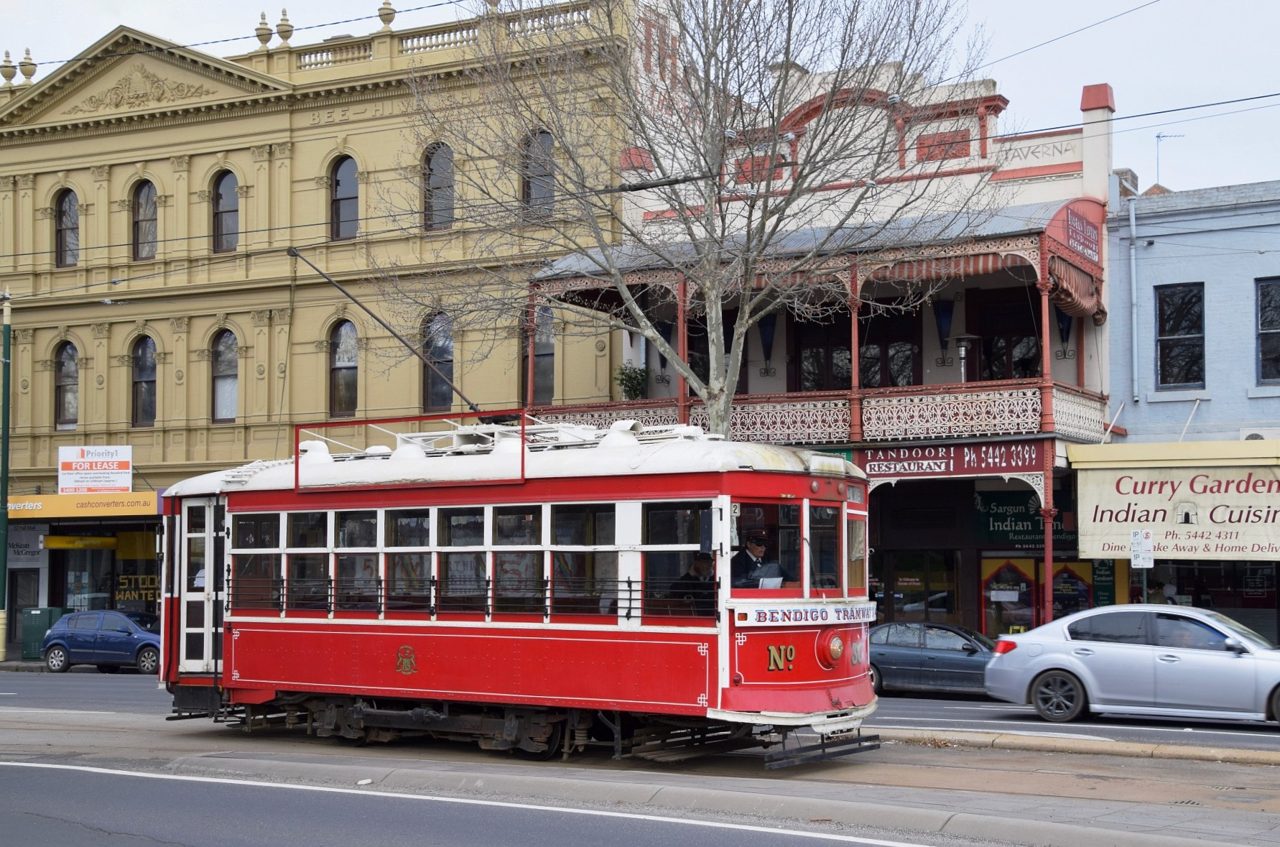 The Bendigo tram on Pall Mall — local businesses we build for